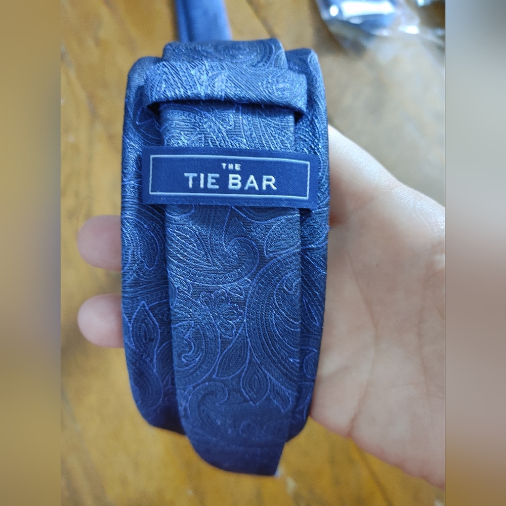 7 mens blue paisley pattern ties